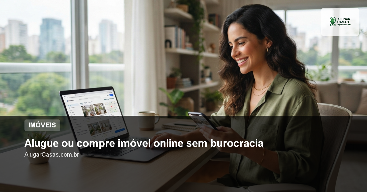 Alugue ou compre imóvel online sem burocracia