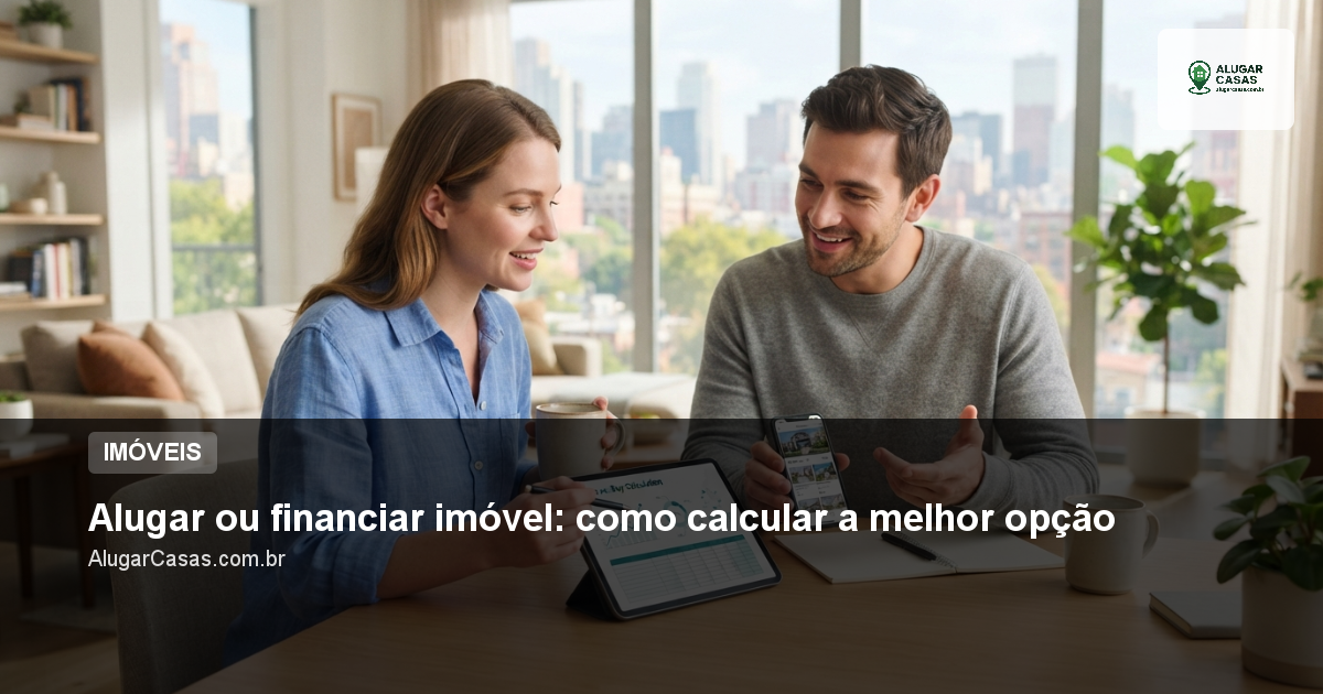Alugar ou financiar imóvel: como calcular a melhor opção
