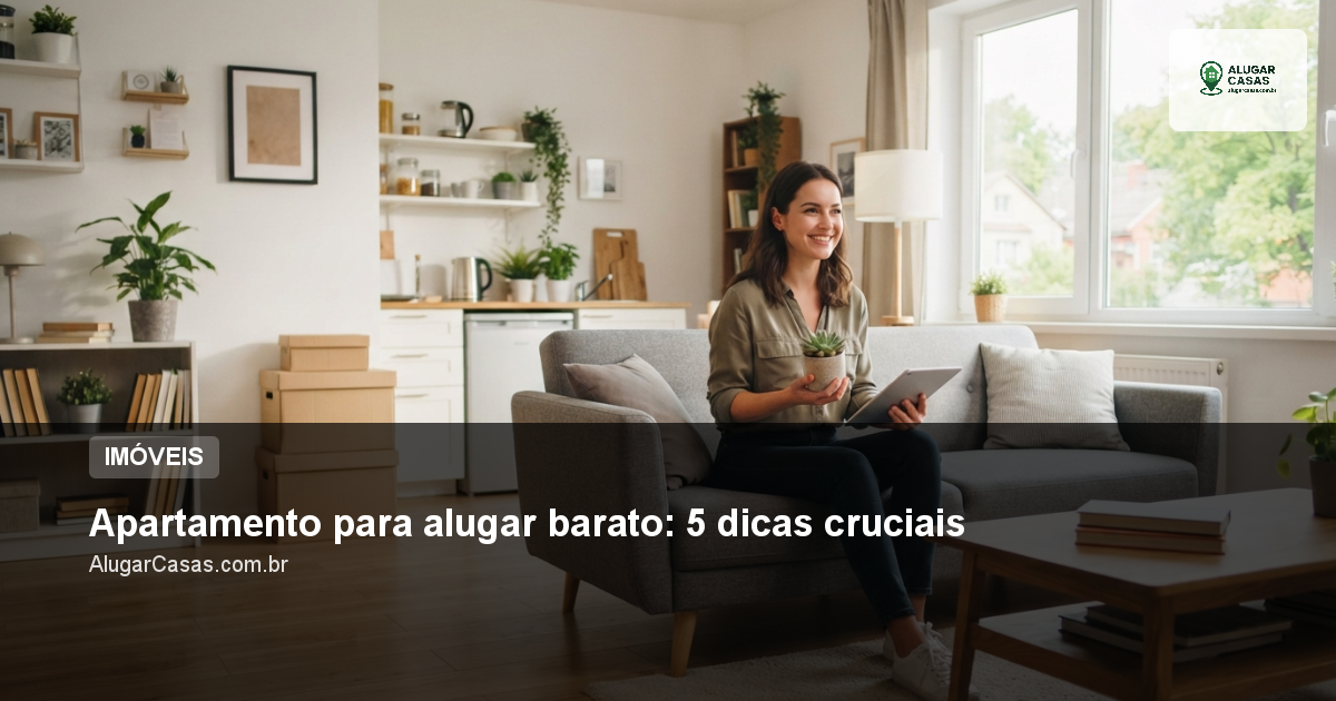 Apartamento para alugar barato: 5 dicas cruciais