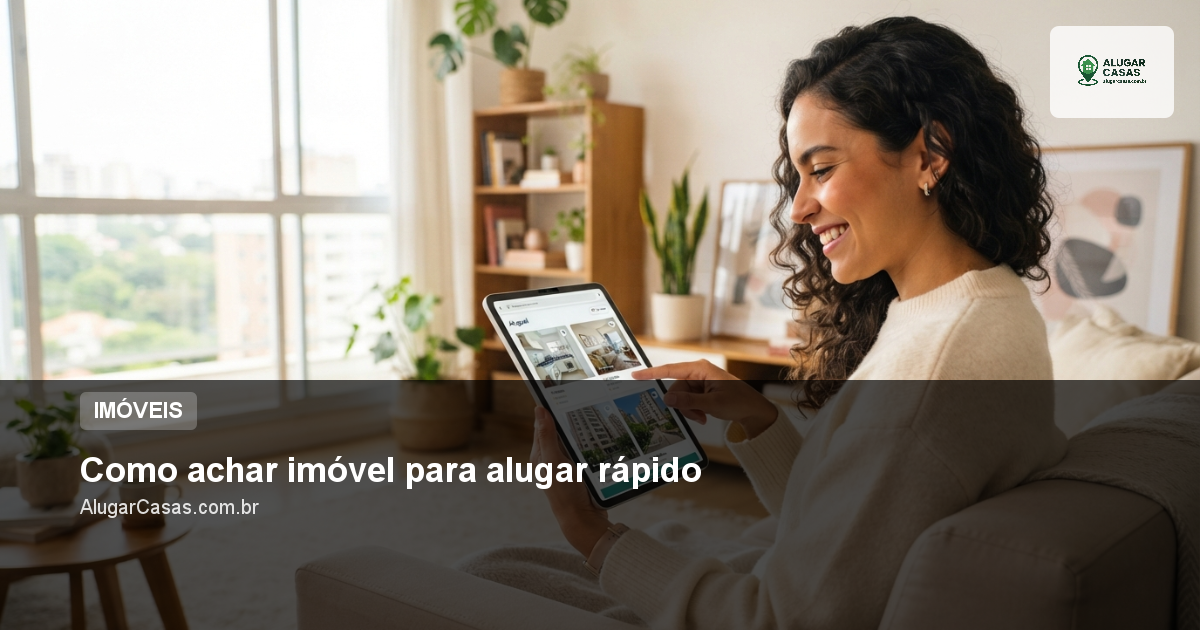 Como achar imóvel para alugar rápido