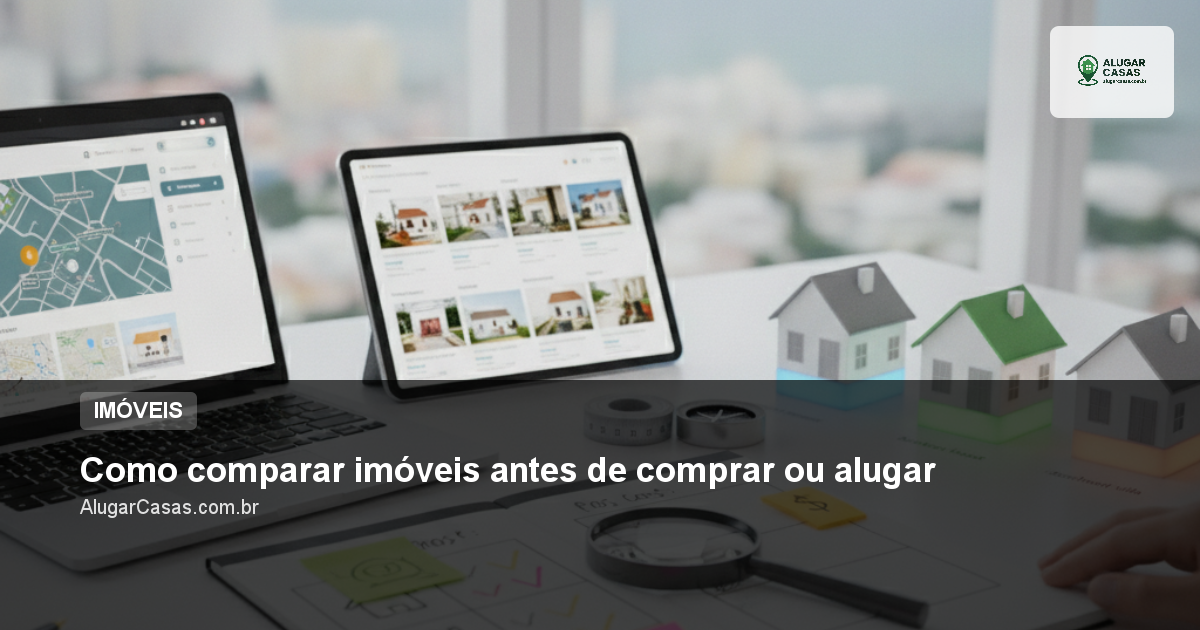 Como comparar imóveis antes de comprar ou alugar