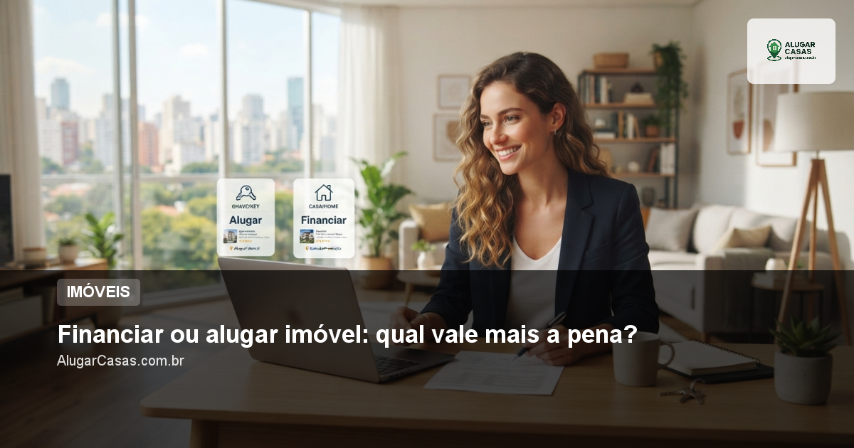 Financiar ou alugar imóvel: qual vale mais a pena?