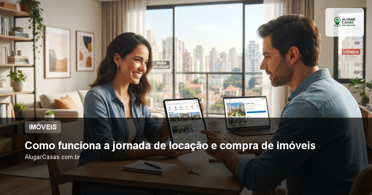 Como funciona a jornada de locação e compra de imóveis