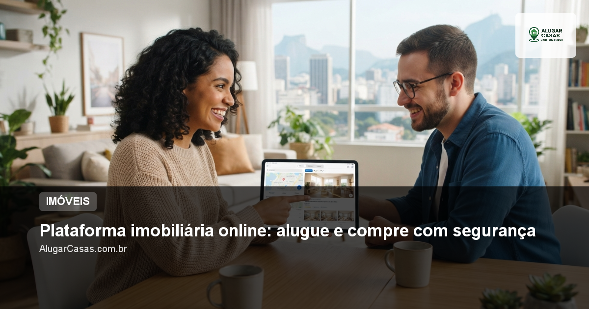 Plataforma imobiliária online: alugue e compre com segurança